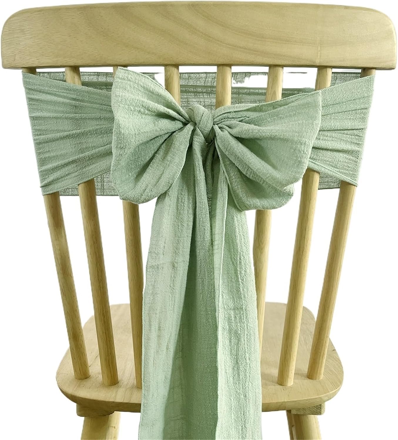 Satin Chair Sashes Bows 10pcs Satin Chair Sashes Bows Cotton Cloth Ties for Weddings Party Decoration Events Supplies