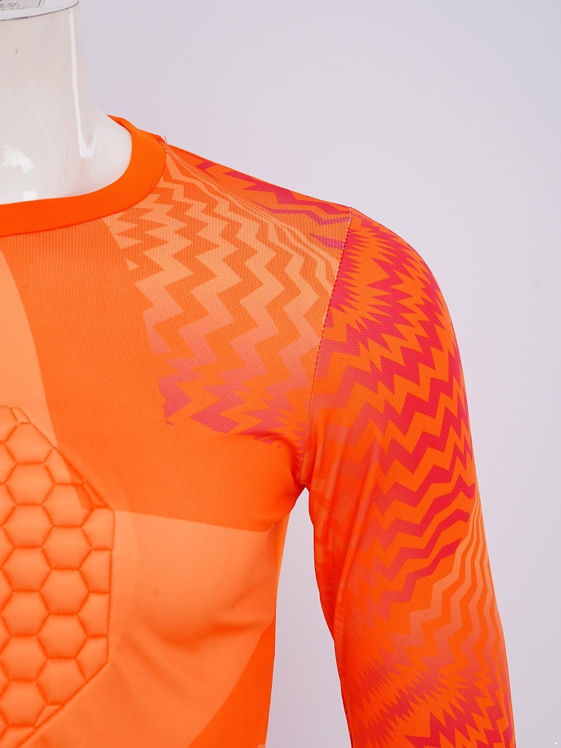 Soccer Goalkeeper Kit for Boys Kids Stylish Print Padded Soccer Jersey and Pants Set Football Activewear