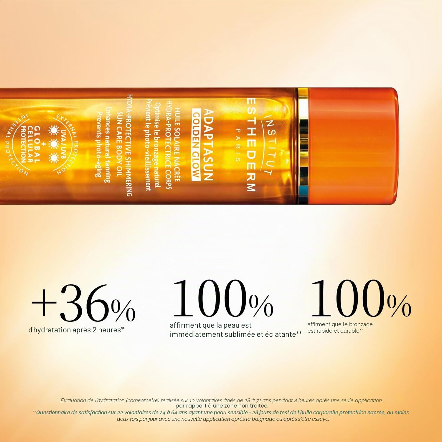 SOLAIRE OIL strong sun golden glow finish 125 ml