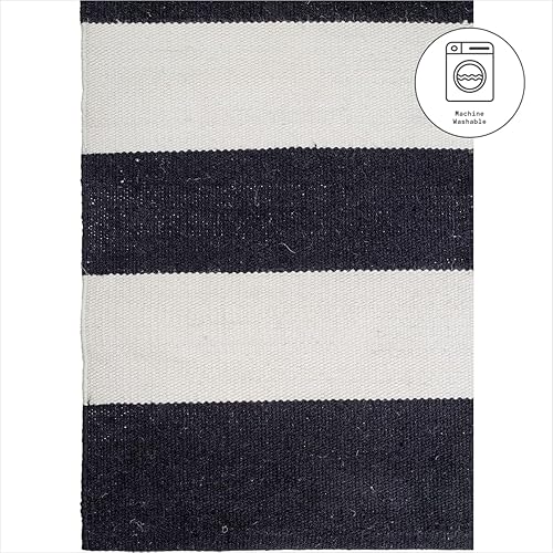 Miniatura 4 de Fab Hábitat Alfombra para exteriores o interiores, tejido a mano suave bajo los pies, hecha de botellas de plástico recicladas, resistente a las