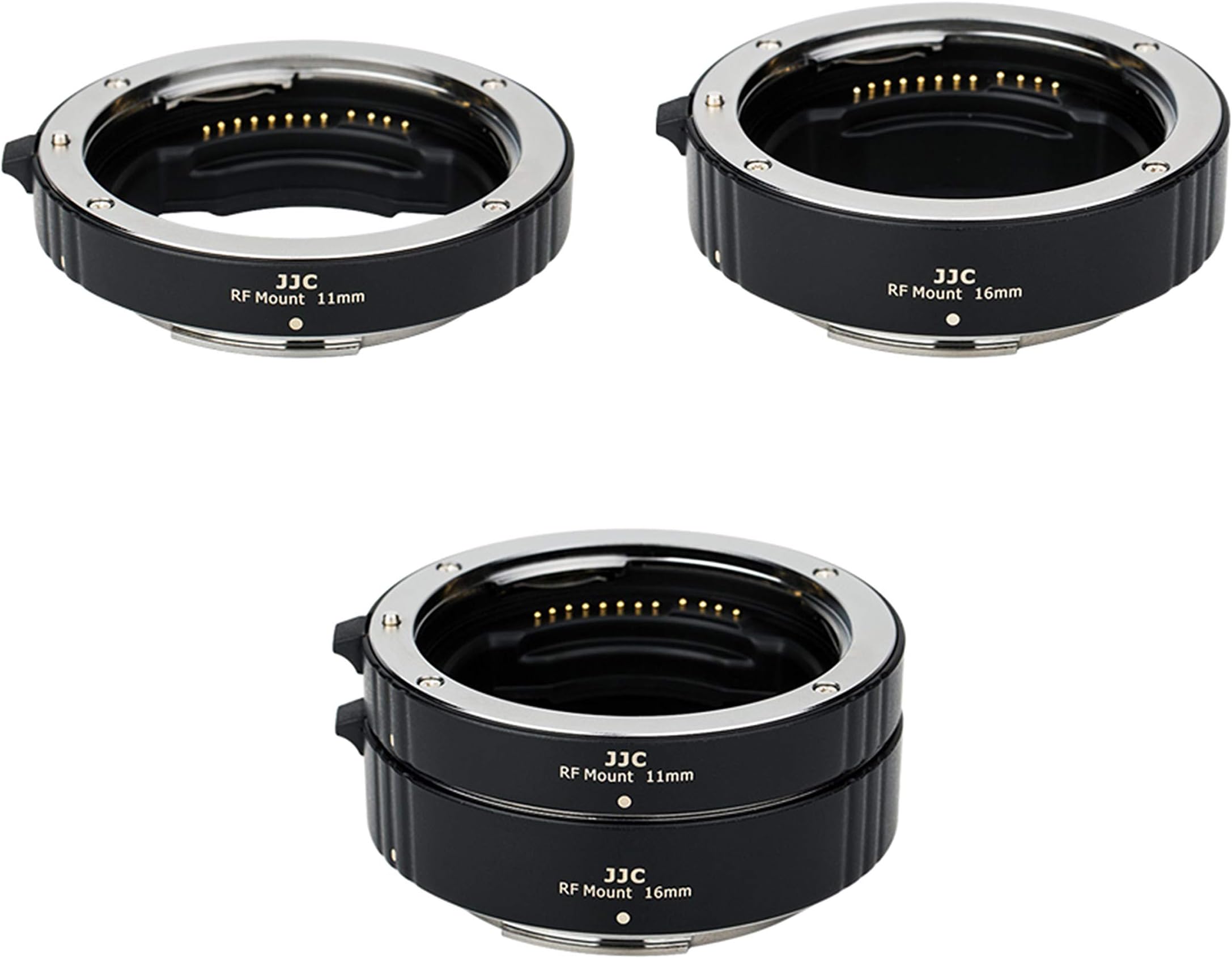 JJC RF Mount Auto Focus Macro Extension Tube Set for Canon EOS RP EOS R Full Frame Mirrorless Camera and Canon RF Mount Lenses,Great Tool for Macro Photography
