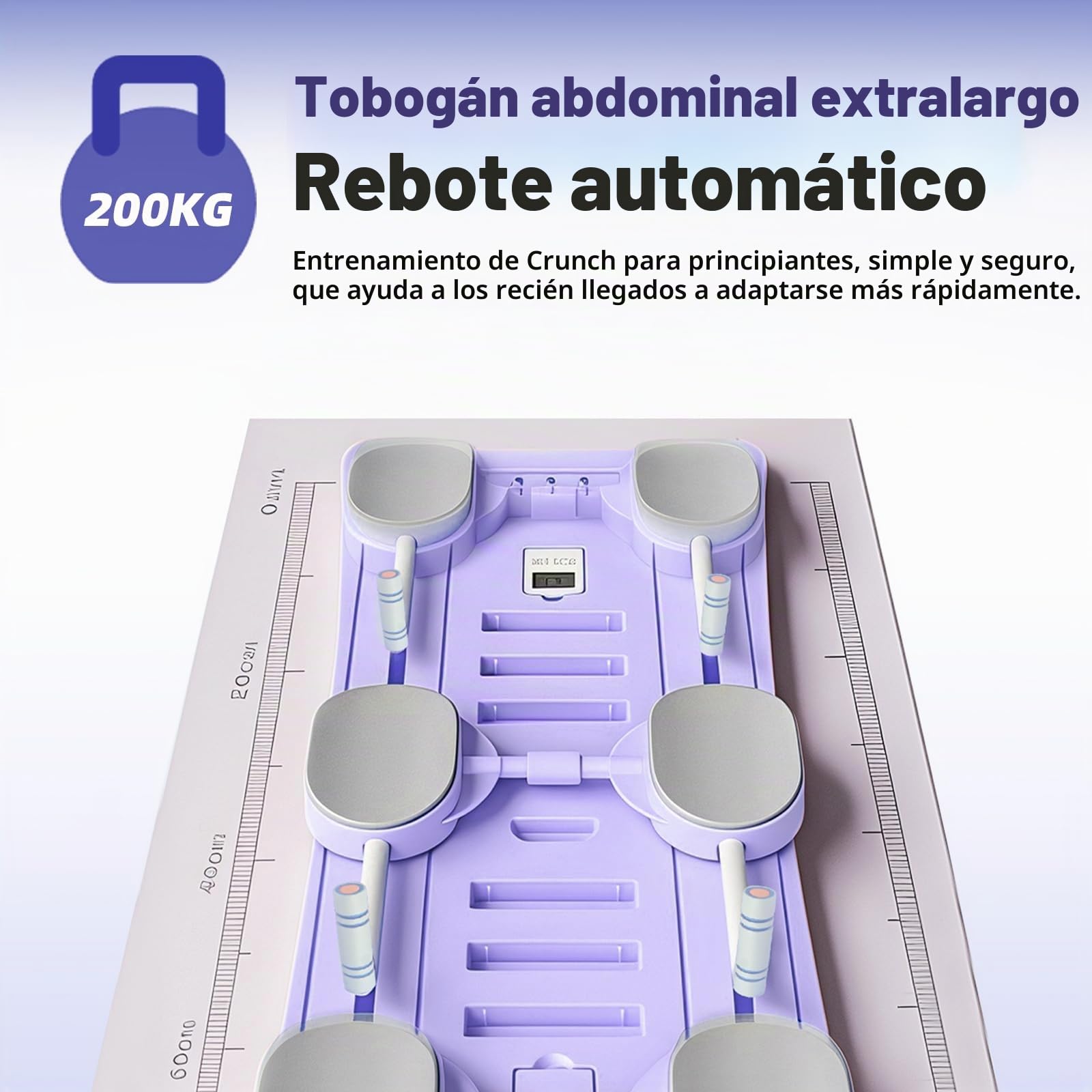 Pilates Reformer, Pilates Board Plegable, Reformer Pilates Maquina Multifuncional, Tabla Pilates con Entrenamiento Abdominal, Rebote Automático y Cuerda de Tensión para Gimnasio en Casa