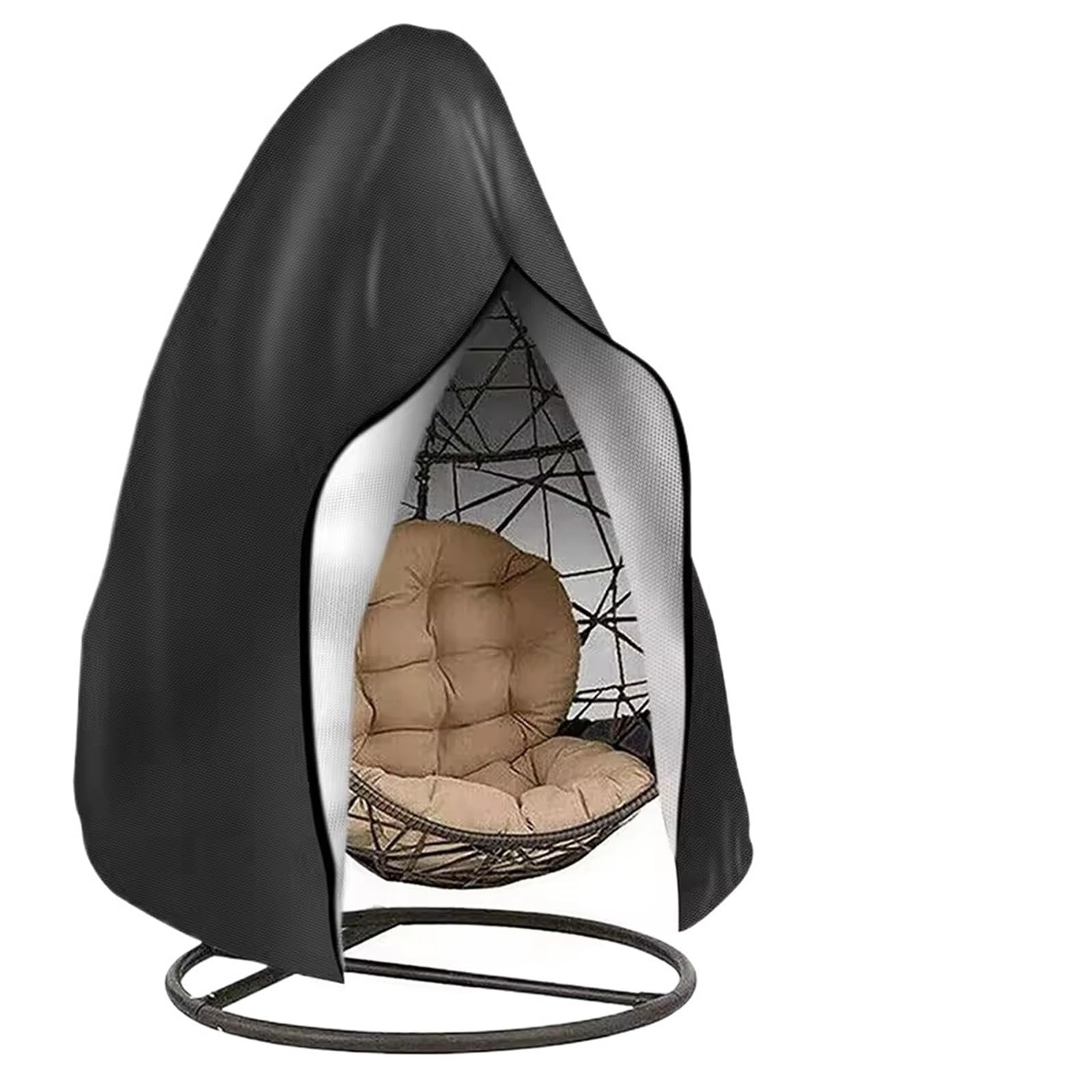 Gsjnhy 115X190cm Egg Chair Cover Patio Hanging Egg Chair Cover With Zipper Waterproof Windproof Swing Covers With Buckle Outdoor Weather For Swing Hammock