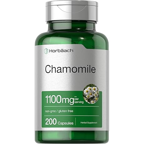 Horbäach Chamomile Flower 1100mg for Restful Sleep