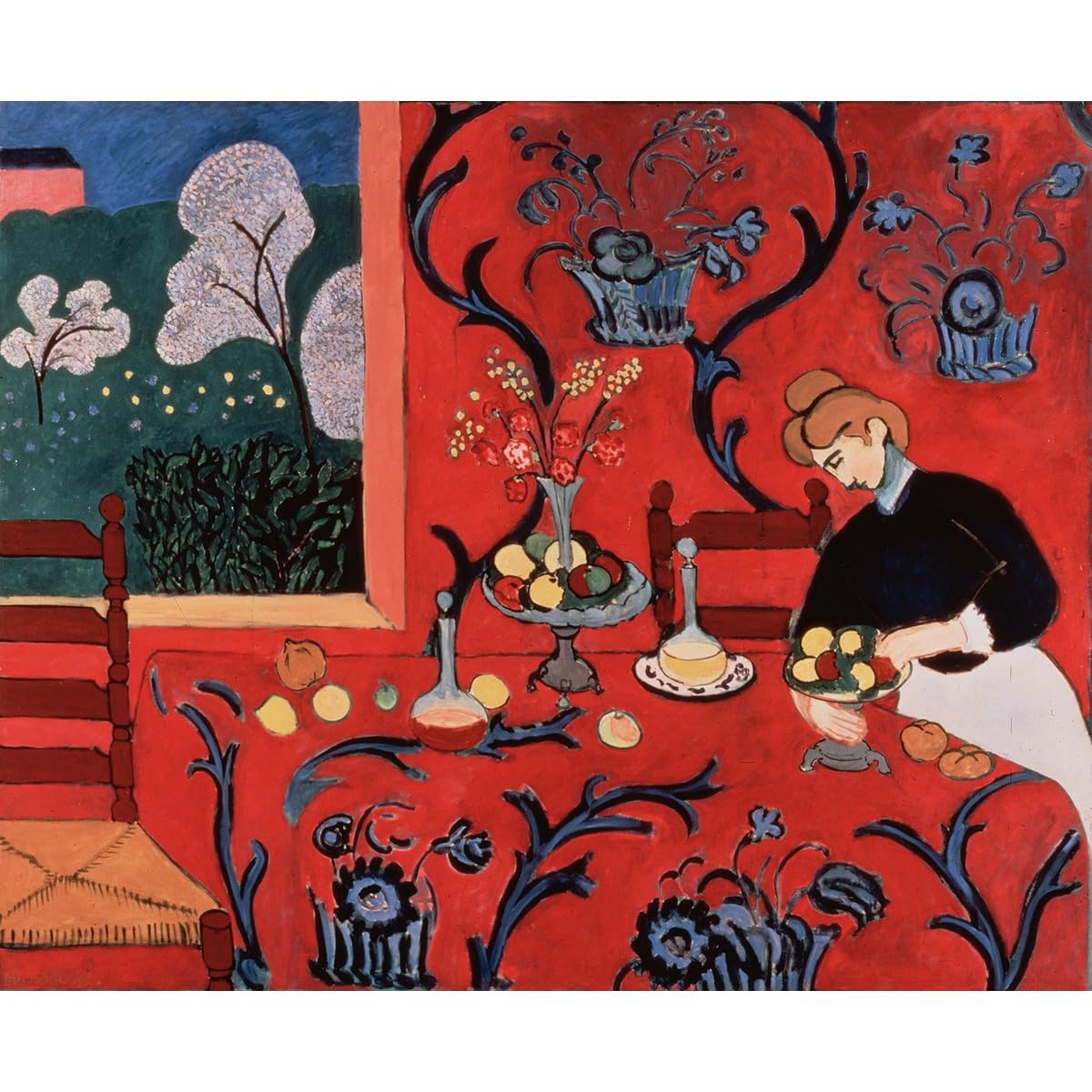 Matisse La chambre rouge toile enroulée décoration murale 101x127