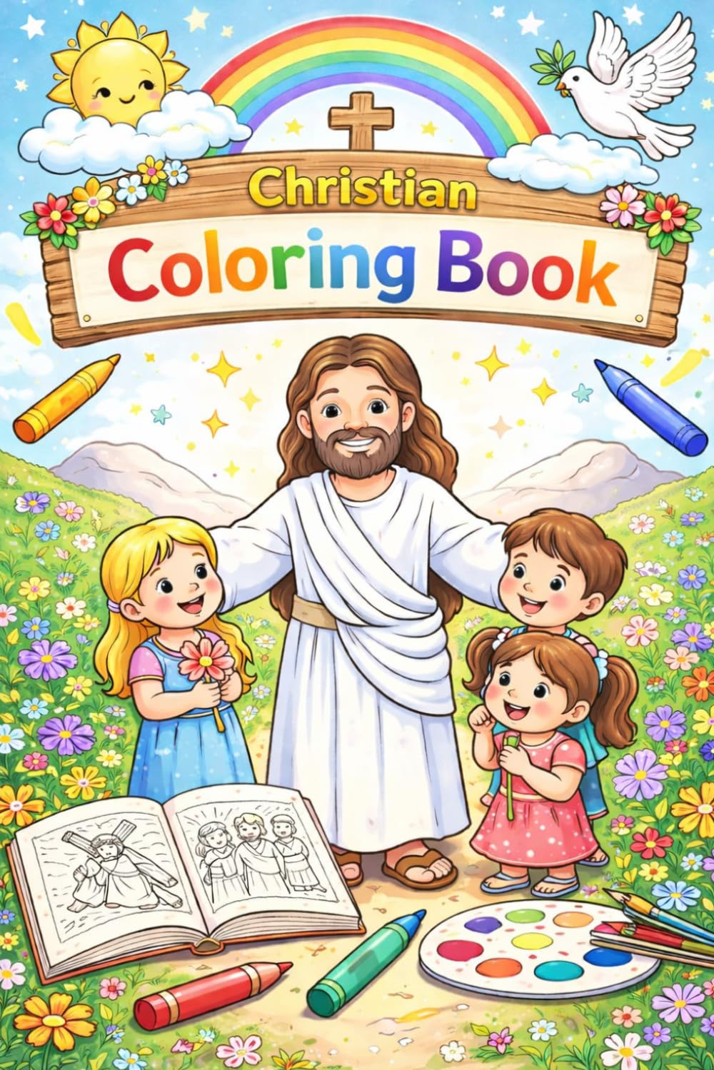The Christian Coloring Book: Faith-filled coloring for young hearts