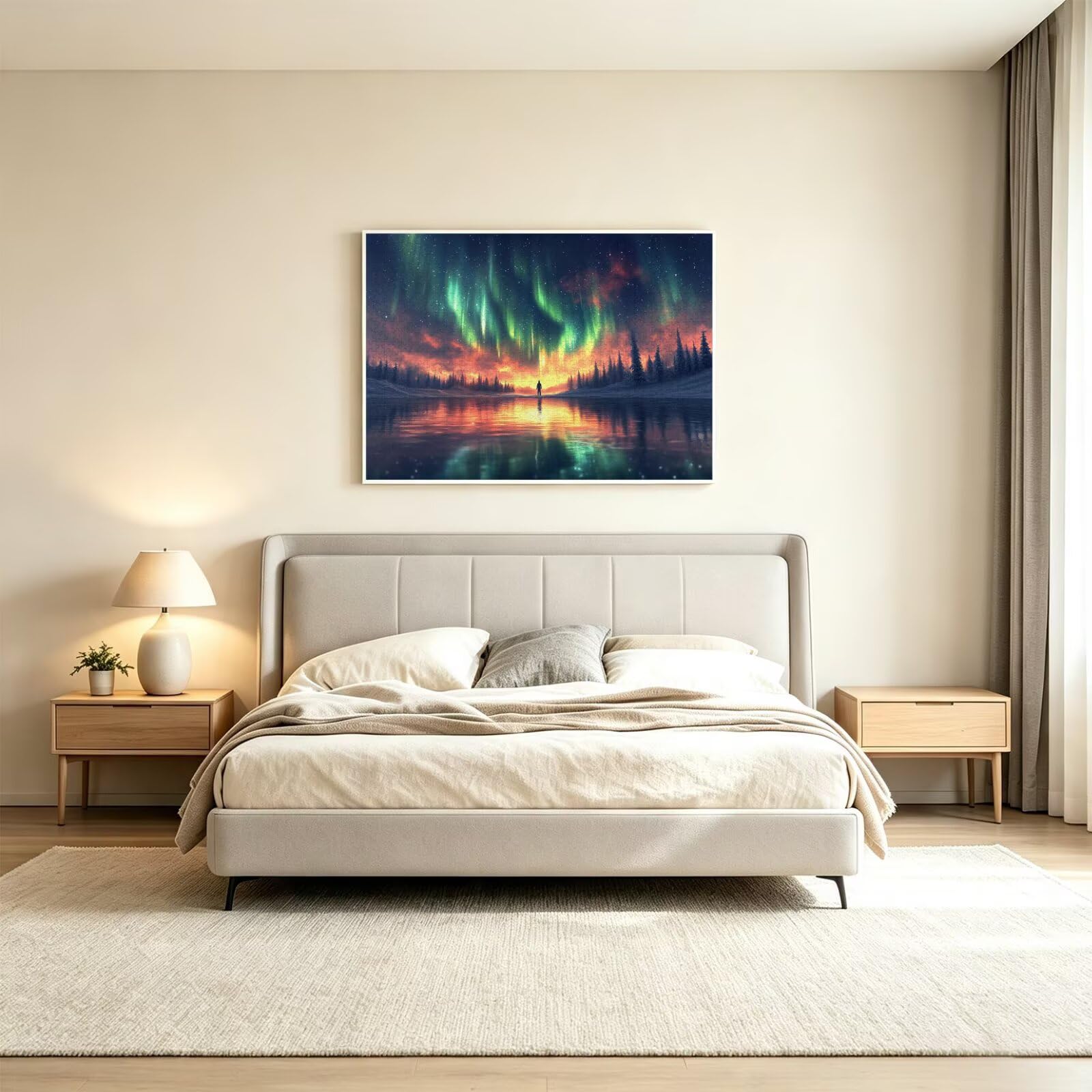 Puzzle dla dorosłych 2000, gwiaździste niebo Aurora, 99x70cm, n-788