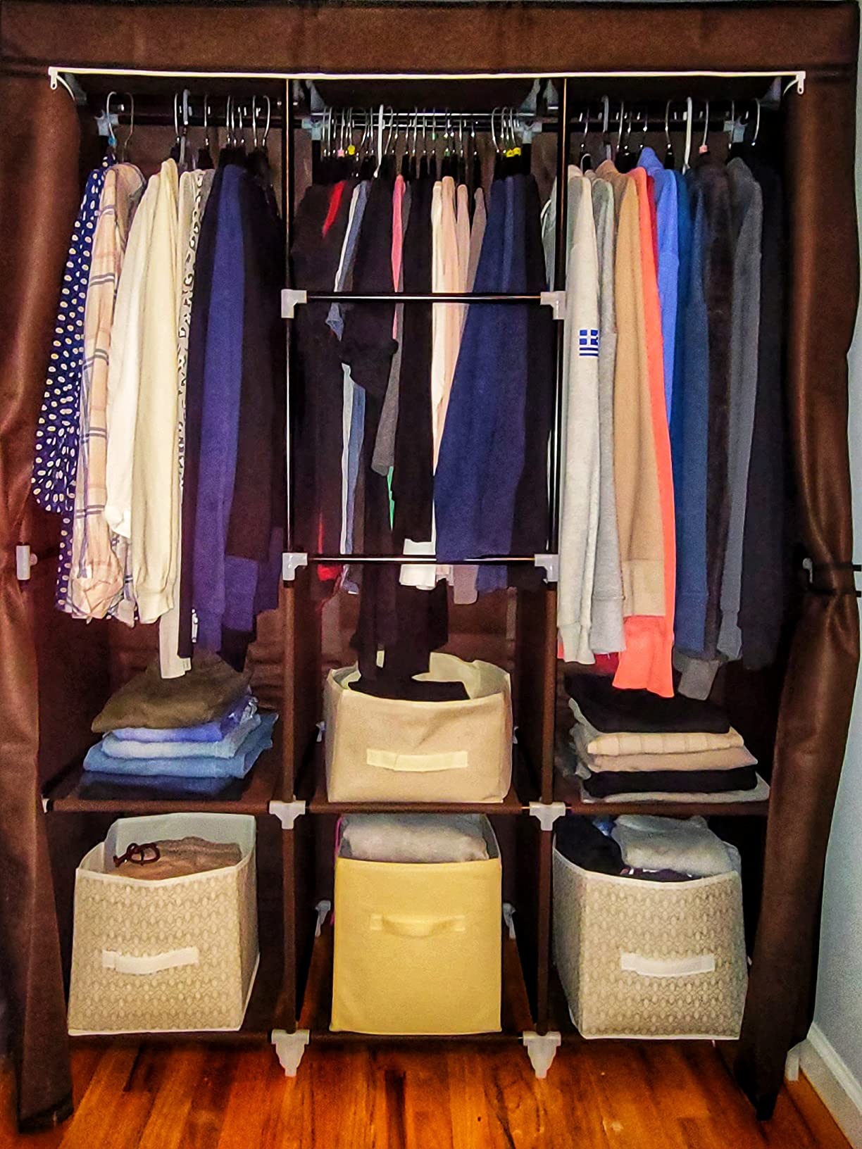 9/mo Finance YOUUD Portable Closet 50 Inch Wardrobe Closet for