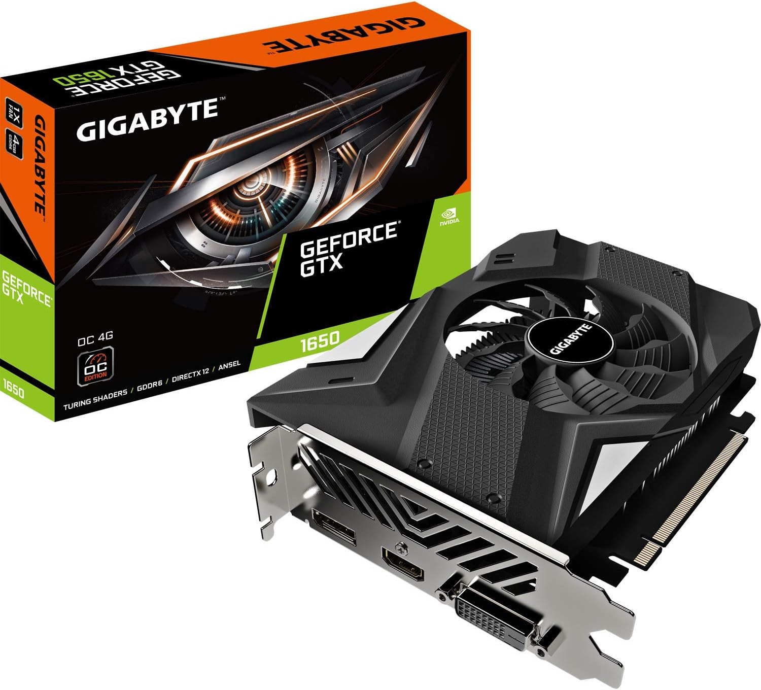 Gigabyte GeForce GTX 1050 Ti GV-N105TWF2OC-4GD 4GB Grafikkarte schwarz ...