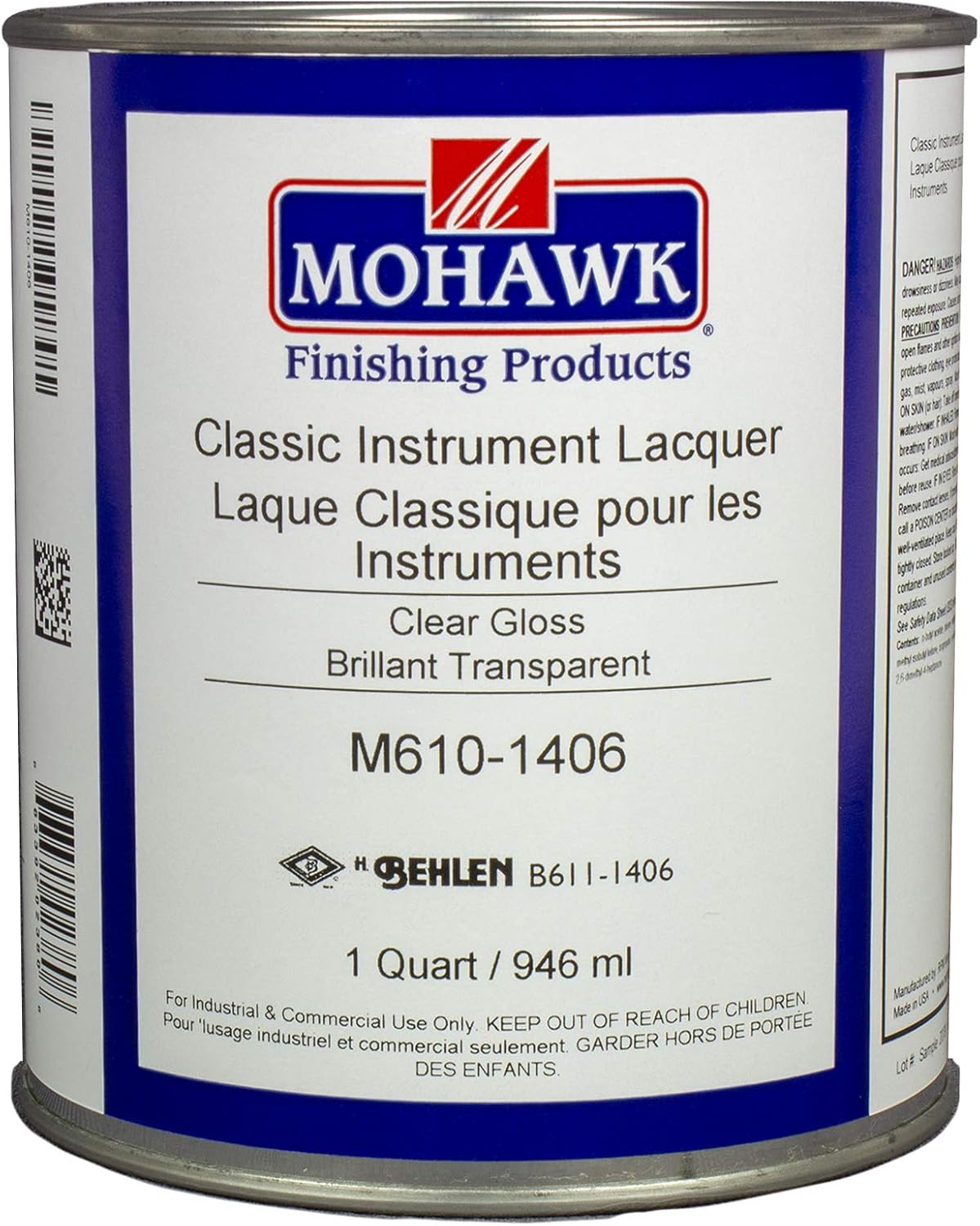 Mohawk Finishing Classic Instrument Lacquer 1 Qt M6101406