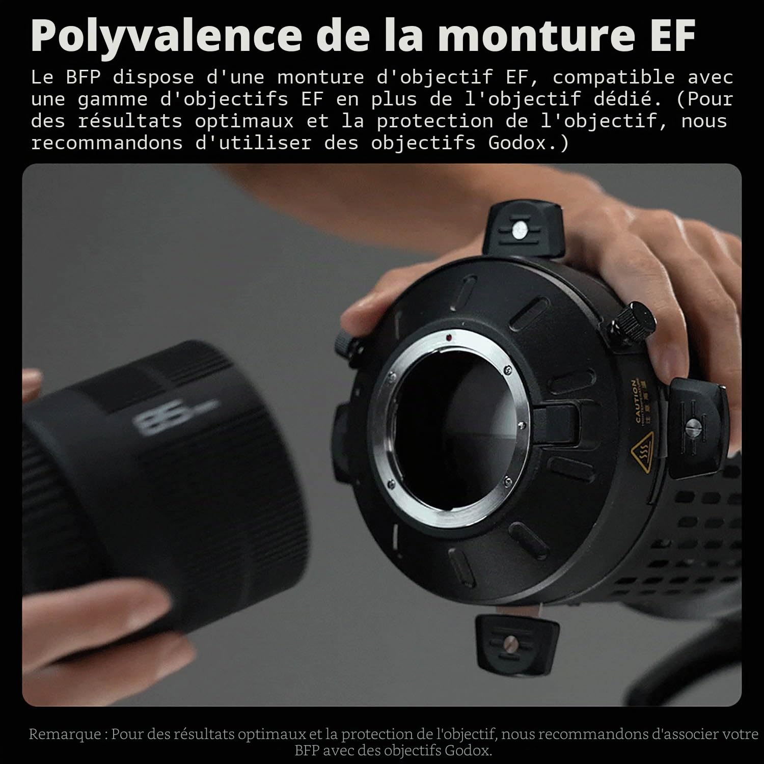 GODOX BFP Projecteur Flash pour DP400IIIV DP600IIIV QT400III QT600III SK400II SK400IIV MS300 AD600Pro Lumière stroboscopique et Support AD300Pro (BFP KIT2)