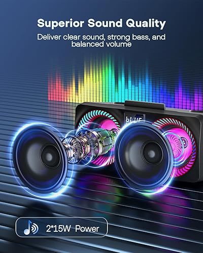 Miniatura 2 de Máquina de karaoke para niños y adultos, altavoz Bluetooth portátil con 9 modos de luces LED, pantalla lírica y 2 micrófonos inalámbricos UHF,