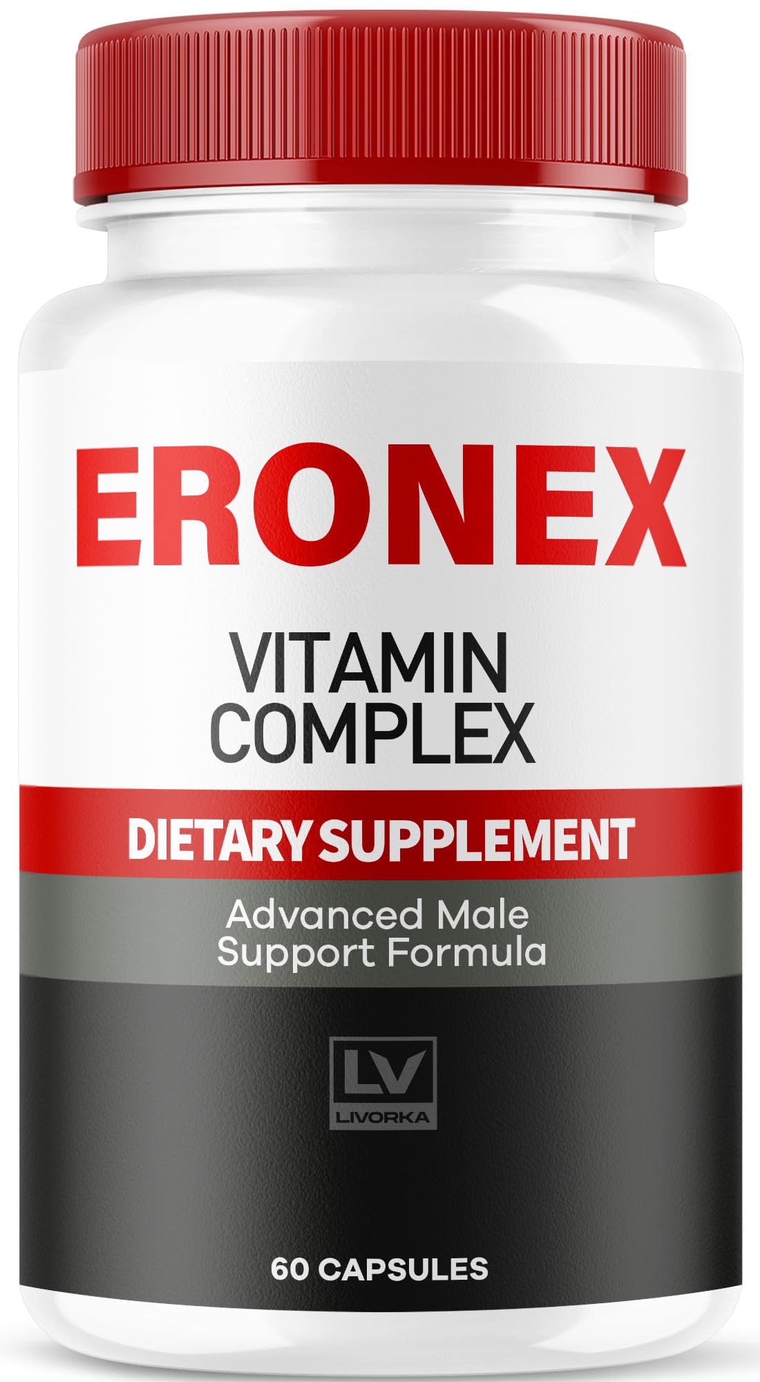 Eronex Vitamin Complex Pills, Eronex Capsules, Eronex Official Advanced Formula Capsulas, Eronex All-Natural Support Pills, Eronex Pastillas Reviews, 60 Capsules for 1 Month