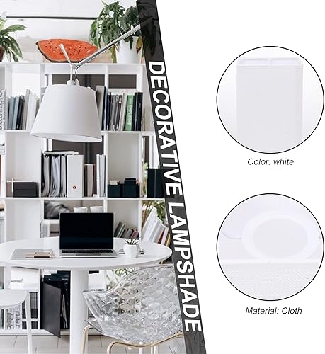 Miniatura 6 de E27 Cuadrado Tela Lámpara Sombra Elegante Cubierta de Luz Cubierta de la Lámpara Cubierta de Lámpara Creativa