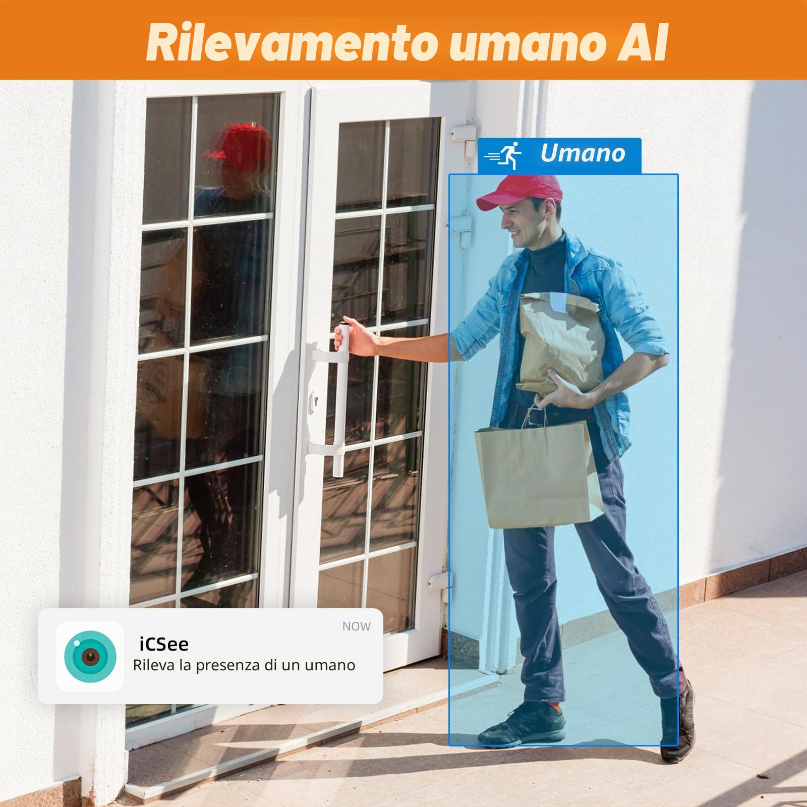 DVR per sorveglianza 8 canali H.265+ con HDD da 500G, DVR CCTV ibrido 6-in-1 per telecamere CVBS/AHD/TVI/XVI/CVI/IP, DVR per telecamere di sicurezza per sistema di sorveglianza domestica, APP mobile e