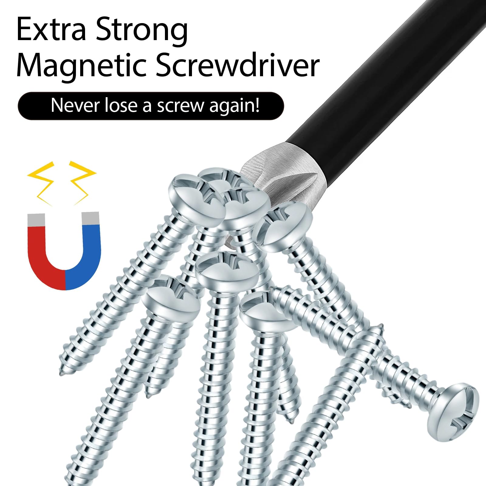 10PCS Magnetic Screwdriver Bits Set, High Magnetic Fixion Screwdriver Bits - Image 3