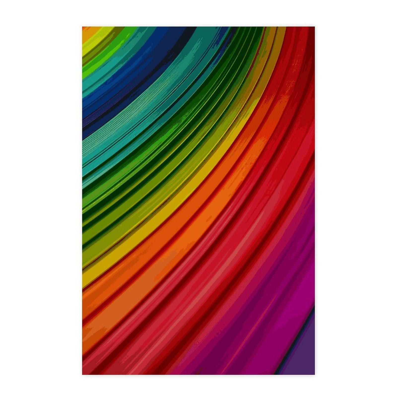 Poster arc-en-ciel pour chambre et dortoir créant une ambiance dynamique et colorée