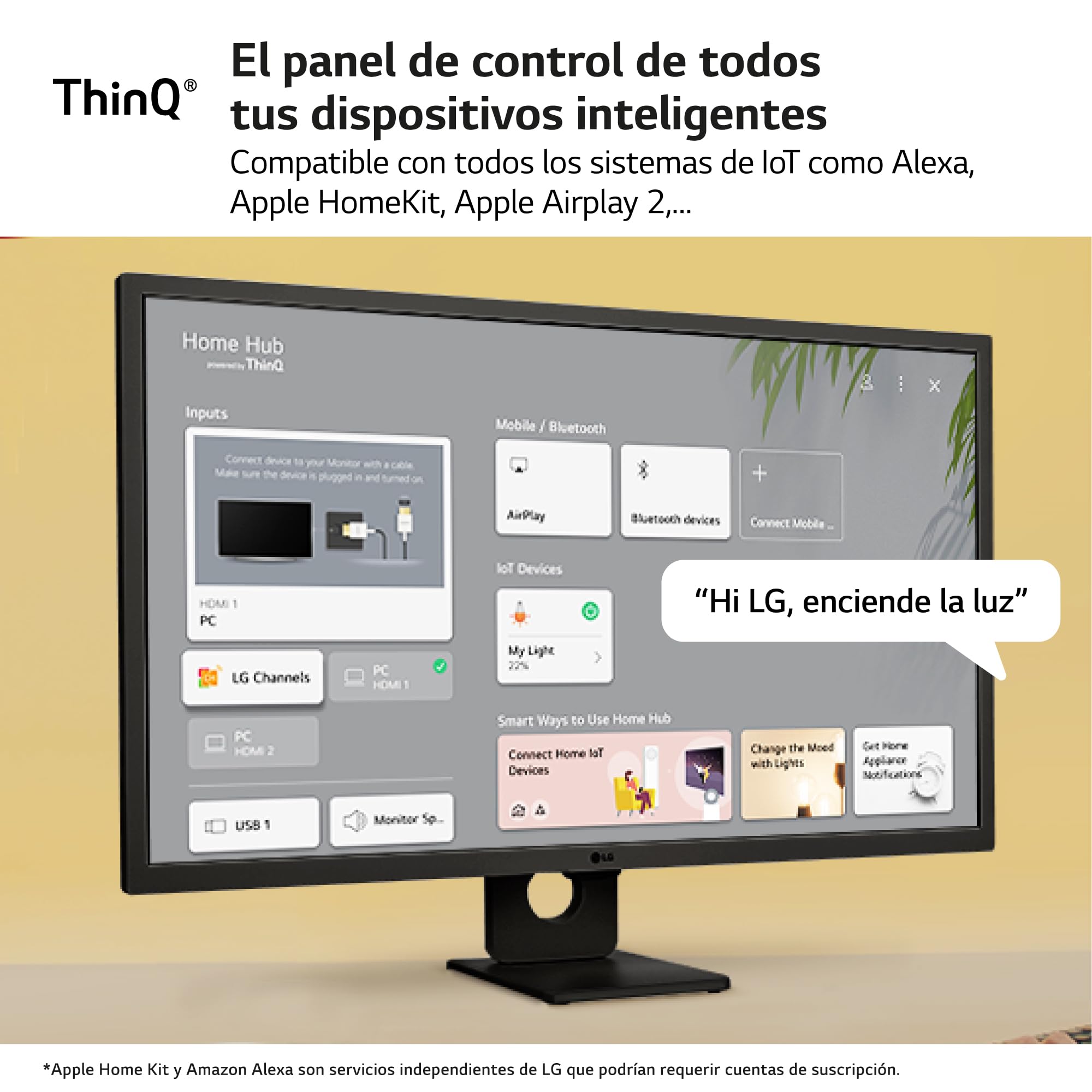 LG 32SR50F-B - Smart Monitor, 32", Pantalla IPS, 1920x1080, IPS, (16:9), webOS23, 250 nits, con Mando, Sin Cámara, Inclinación Ajustable, Negro