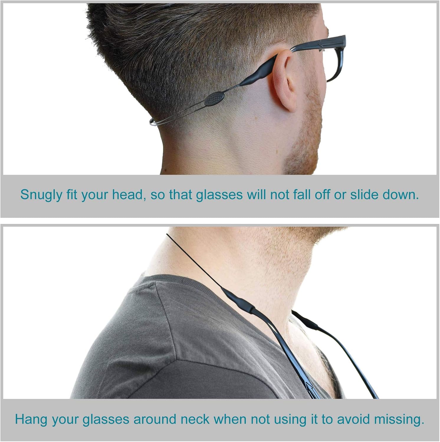 Bеѕt Sеllеr 2pcs Eyeglasses Holder Strap, Sunglasses Strap, Eyewear Retainer, Sports String Retainer, Adjustable from 9.2 to 14”, with Glass Cleaning Cloth and Screwdriver, Black Bеѕt Dеаl Prоduсt 2pcs Eyeglasses Holder Strap, Sunglasses Strap, Eyewear Retainer, Sports String Retainer, Adjustable from 9.2 to 14”, with Glass Cleaning Cloth and Screwdriver, Black