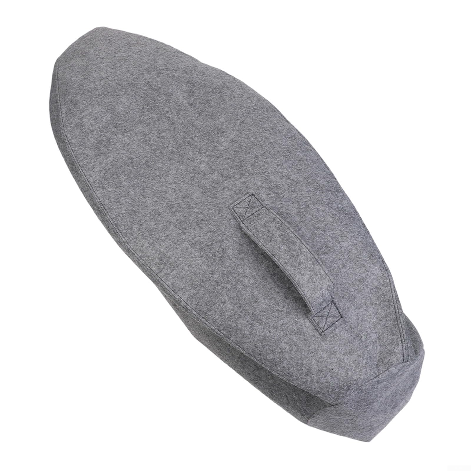 Housse de protection pour ballon de yoga en feutre, manchon de ballon de stabilité, 55 cm, 65 cm, 75 cm, veste en feutre pour ballon de gym, Pilates, boîtier antidérapant pour ballon de yoga (65 cm)