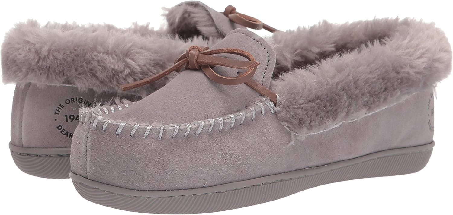 Dearfoams womens Bethany Genuine Suede Moccasin