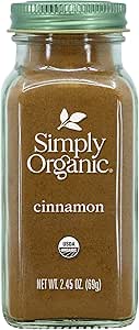 Simply Organic Cinnamon Ground, 2.45-Ounce Container (Pack Of 2)