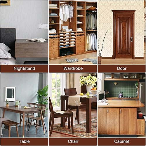 Miniatura 6 de SEISSO Kit de reparación de muebles de madera, rellenos de reparación de madera de 12 colores con masilla de madera. Se utiliza para manchas,