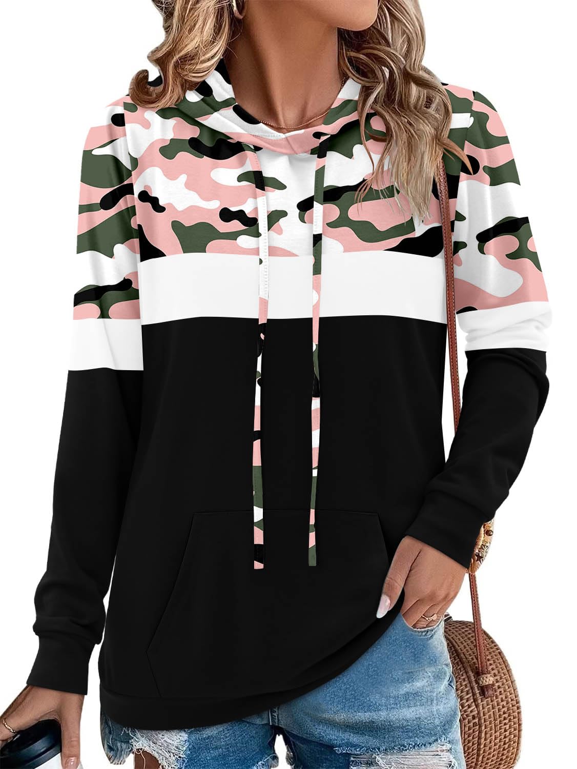 Angerella Long Sleeve Hoodies for Women Pullover Hooded Sweatshirts