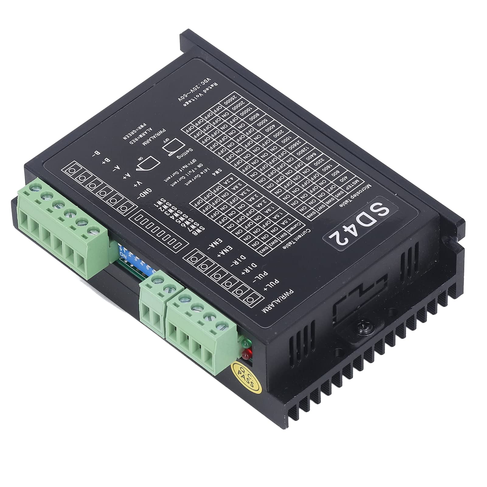 Driver Motore Passo-passo Lega di Alluminio A Basso Rumore Facile da Installare per Macchine CNC, 1 Driver - 1,0-4,2 A DC20-50V
