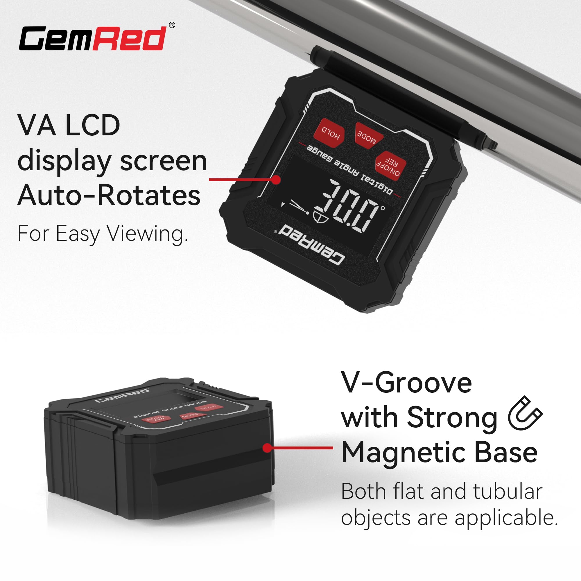 GemRed Digital Angle Gauge - Precise Measurement -4