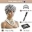 MOONSHOW Short Grey Wigs for Black Women Grey Pixie Cut Wig Short Gray Wigs for Blcak Women Synthetic Gray Curly Pixie Wig for Old Women