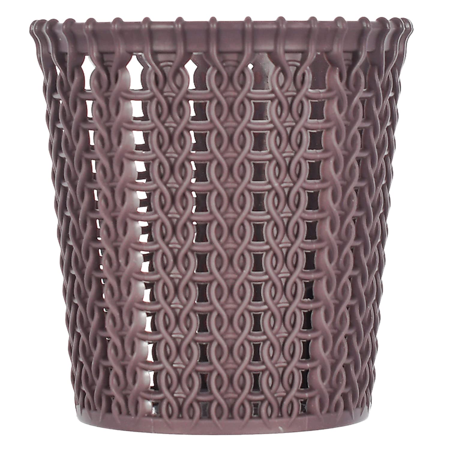 Kuber Industries Round Shape M 10 Plastic Holder, Stand, Organizer for Storing Cutlery, Pens, Toothbrushes, Cosmetics, Table Organizer (Brown) - 46KKM0181 | Practical and Stylish Organizer Stand (B09MVYKP93) Amazon Price History, Amazon Price Tracker