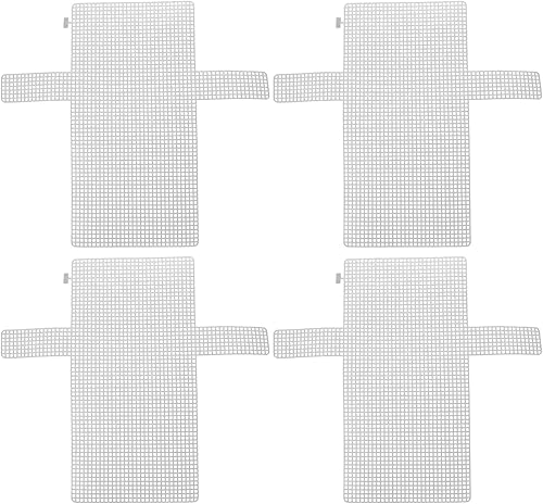 Totority Suministros de lona de plástico, 4 piezas de láminas de lona de malla de plástico para bordado, manualidades de hilo acrílico, proyectos de