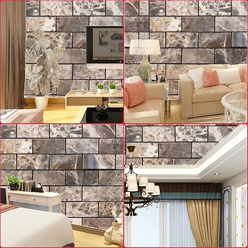 Miniatura 5 de Paneles de pared 3D anticolisión ecológicos de lujo, azulejos de pared de espuma retro, panel de pared autoadhesivo para despegar y pegar, paneles