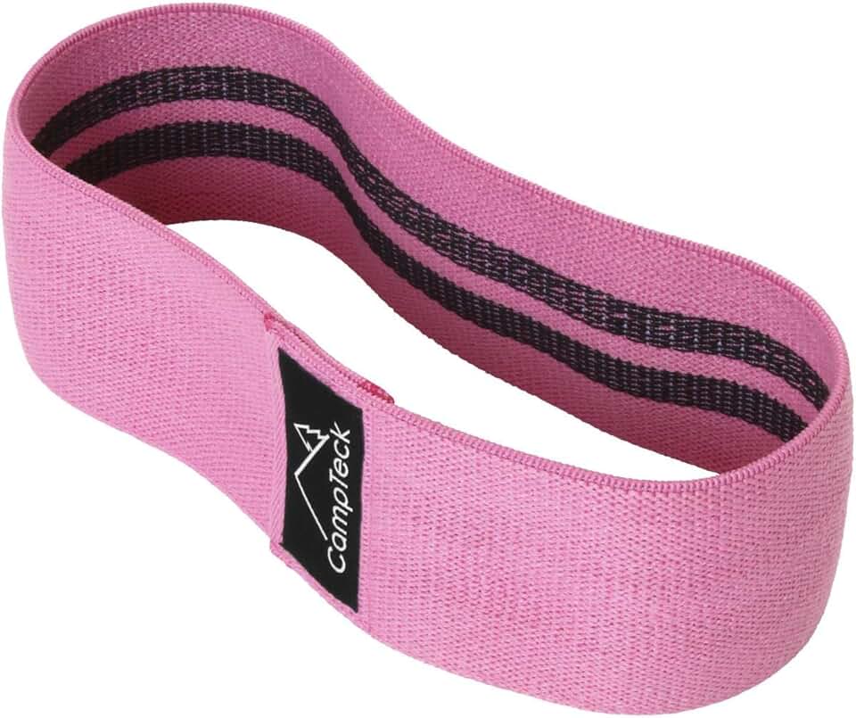 CampTeck Resistance Band - Polyester & Latex Hip Band for Gl