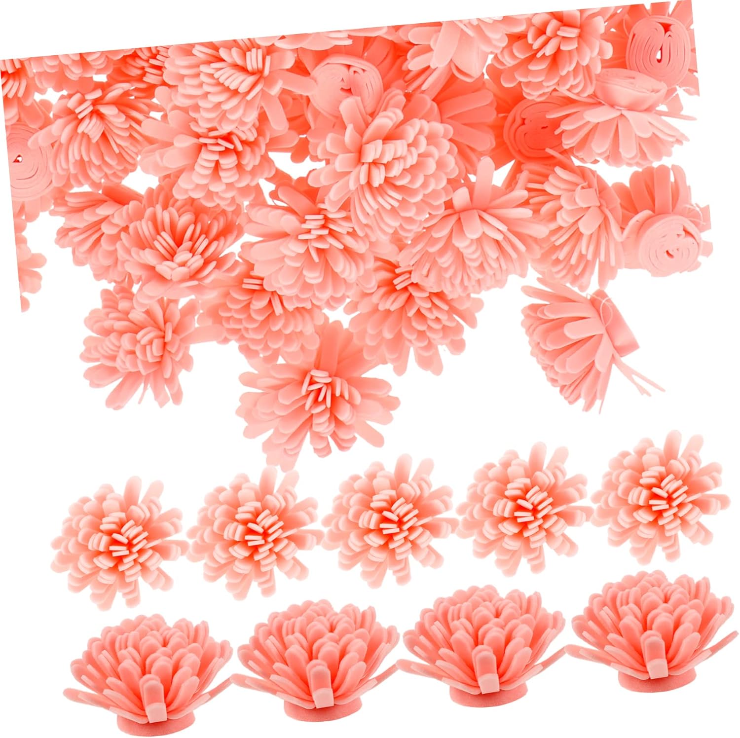 100pcs Flower Diffuser for Home and Office Passive Aromatherapy Diffuser Flowers Portable Essential Oil Absorbing Decor for Bathroom Desk and Work from Home Essentials