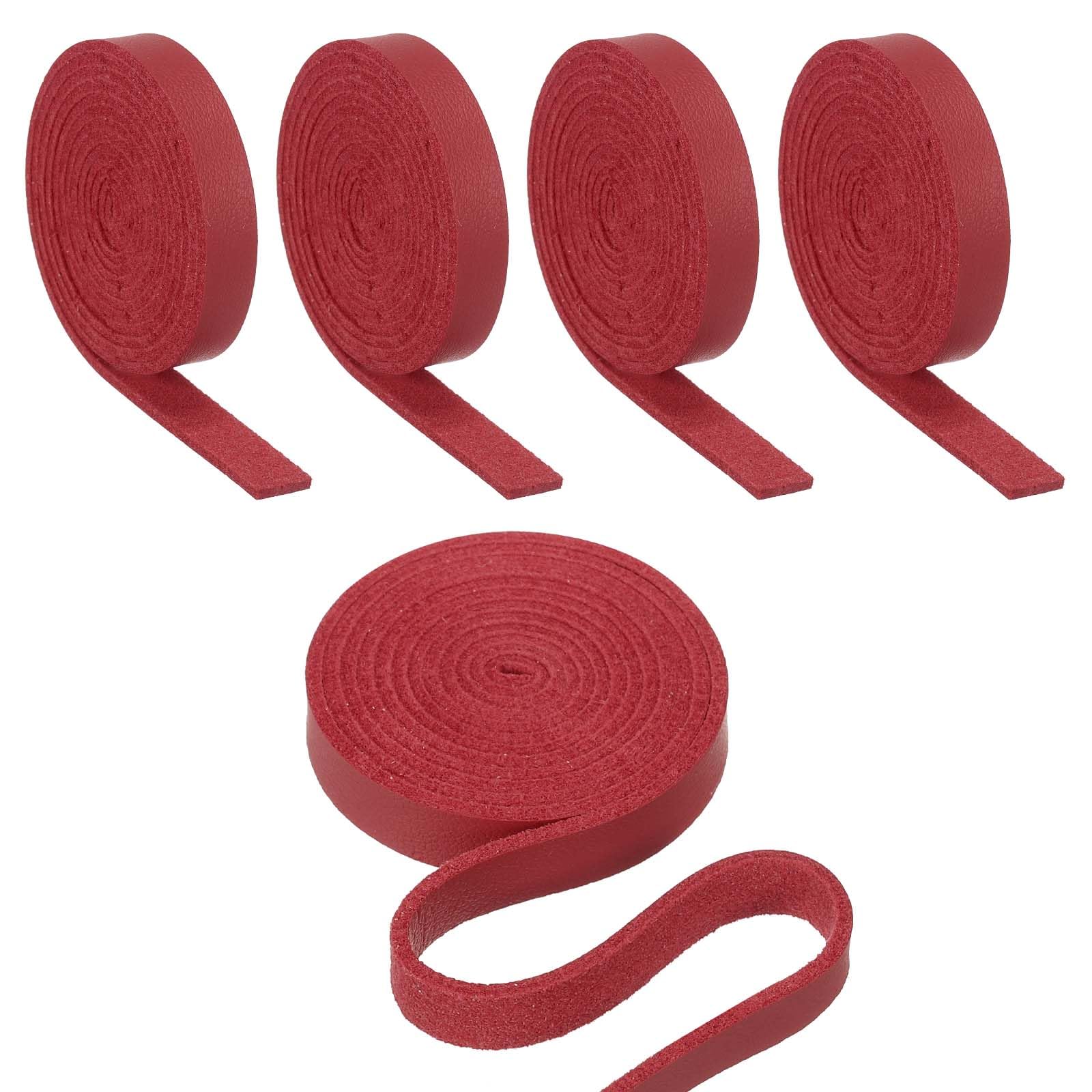 Fabrication de bijoux avec la bande en cuir PATIKIL rouge foncé, créez des cadeaux uniques