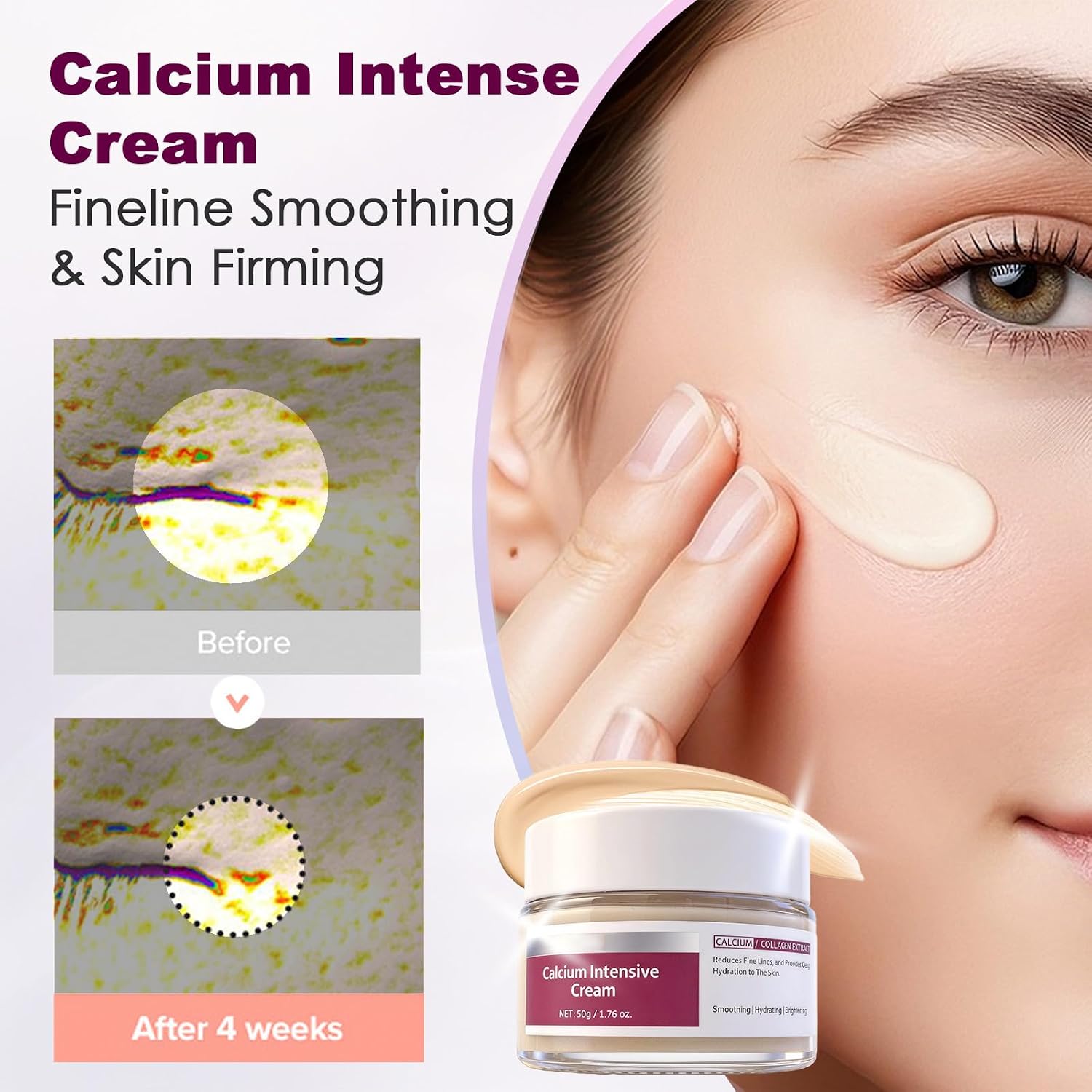 Calcium Daily Skincare Set, Calcium Volume Multi Balm Stick + Under Eye patch 60ea + Calcium Cream, Firming-Looking Skin & Under-eye hollow plumping, Targets Wrinkles, Fine lines Dark Circles - 1 Pack