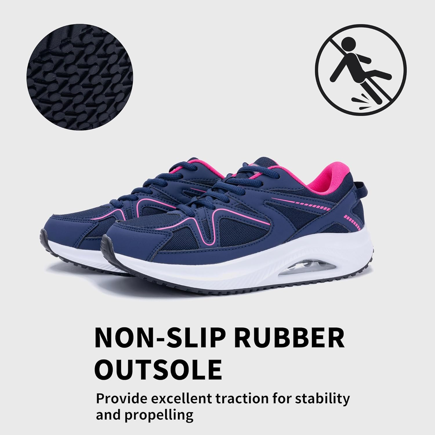 SURRAY Walking Shoes Womens Plantar Fasciitis Tennis Sneakers Comfortable Orthotic Shoe for Foot and Heel Pain Relief US Size 6-11 - Image 5