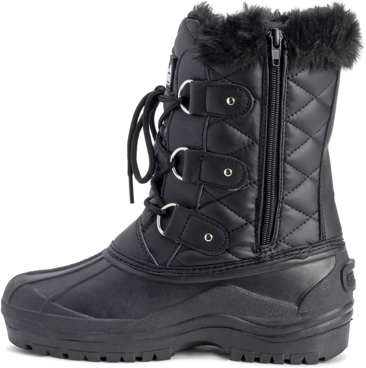 POLAR Womens Mid Calf Mountain Walking Tactical Waterproof Boots - Image 3