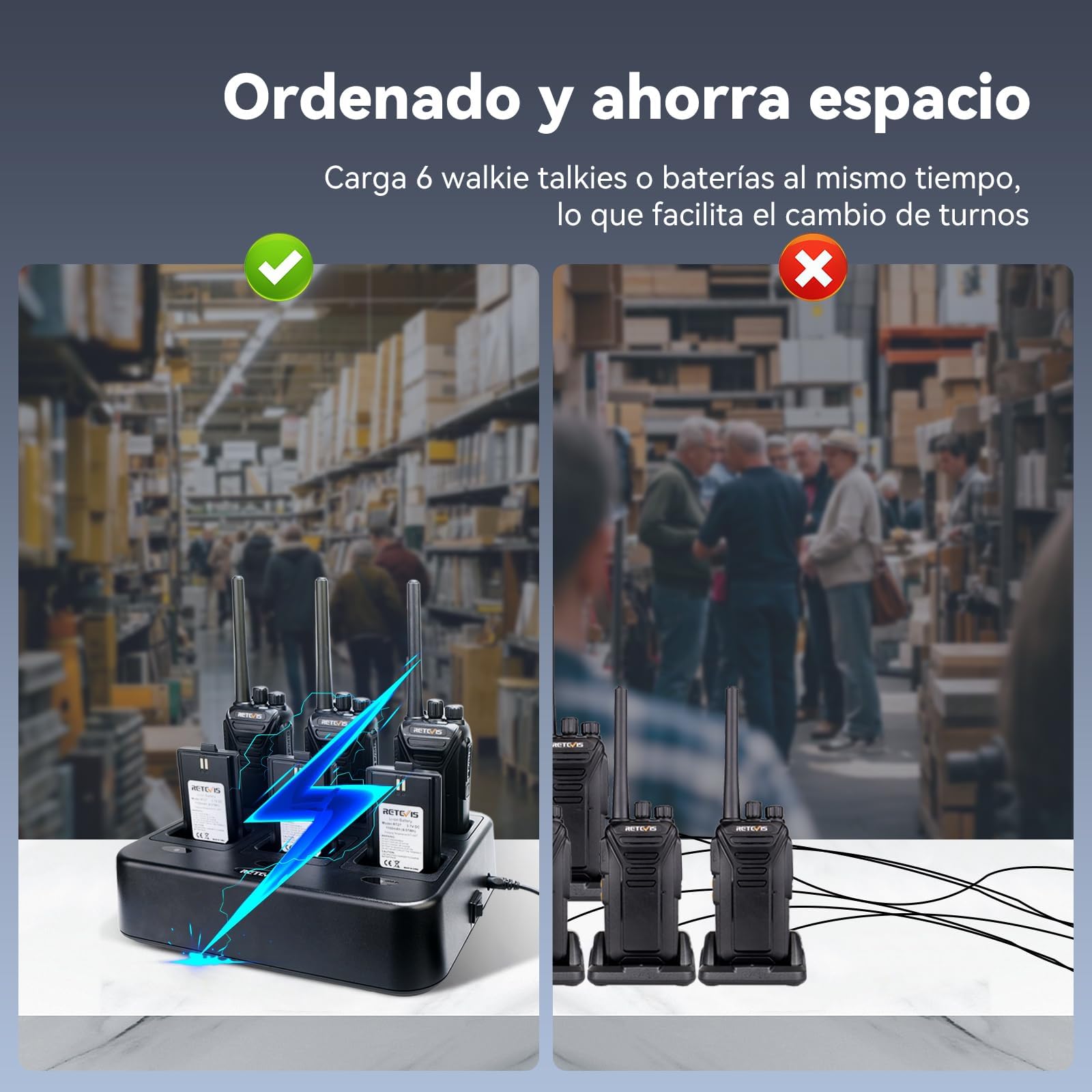 Retevis RT27 Walkie Talkie PMR446 Professionale - Dettaglio