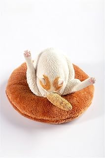 1:6 Scale Chicken Leg Cat Pet Healing Figure Realistic Resin Animal Model Collector Home Decoration Gift