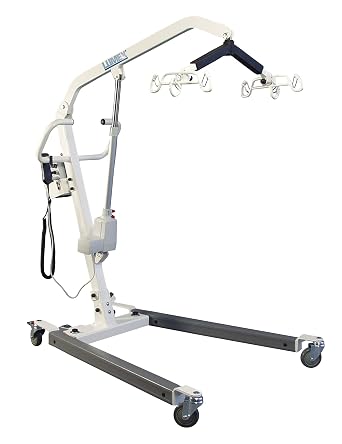 Lumex LF1090 Bariatric Electric Patient Lift Battery-Powered Full-Body Transfer Aid for Adults & Seniors, 600 lb Capacity