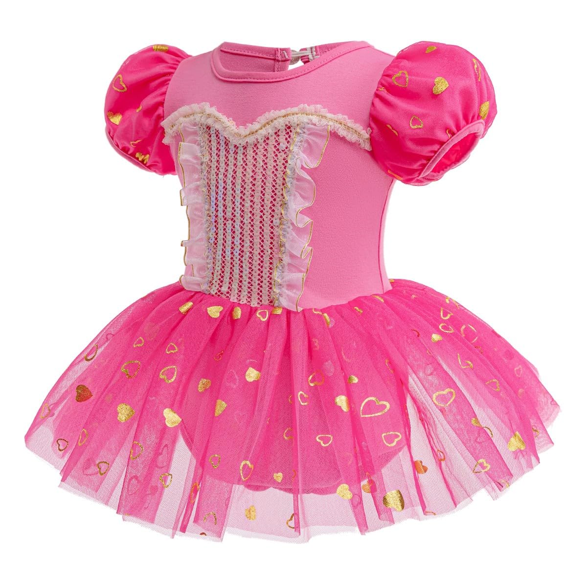 FMYFWY Baby Girls Aurora Princess Costume Halloween Christmas Birthday Party Romper Tutu Dress w/Headband