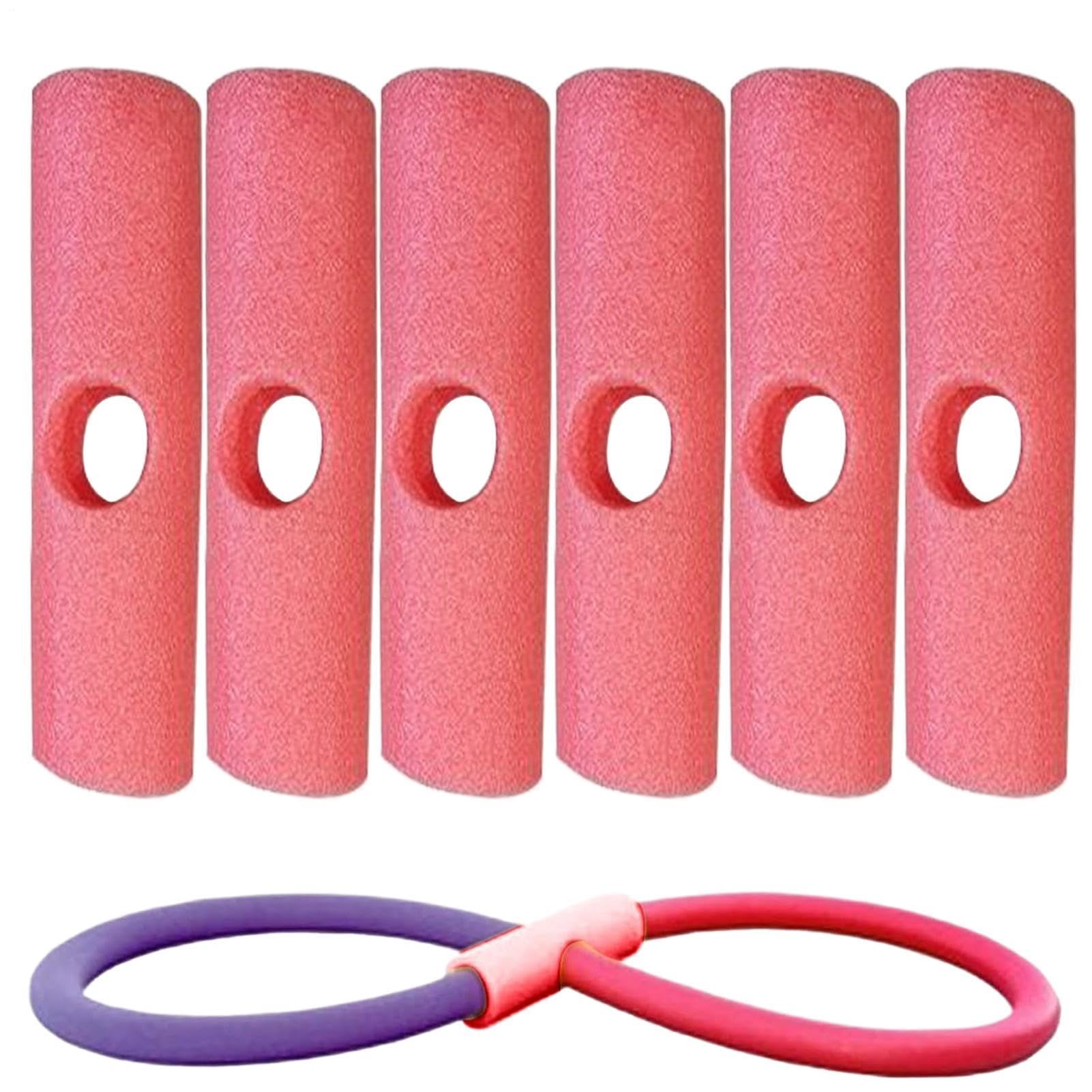 6 Pack Pool Noodle Connectors, Woggle Float Connector, Swimming Foam Noodle Joints, Swimming Pool Stick Port, Easy Assembly, for Train, Casual, Or Floating Bed, Swim Training Aids