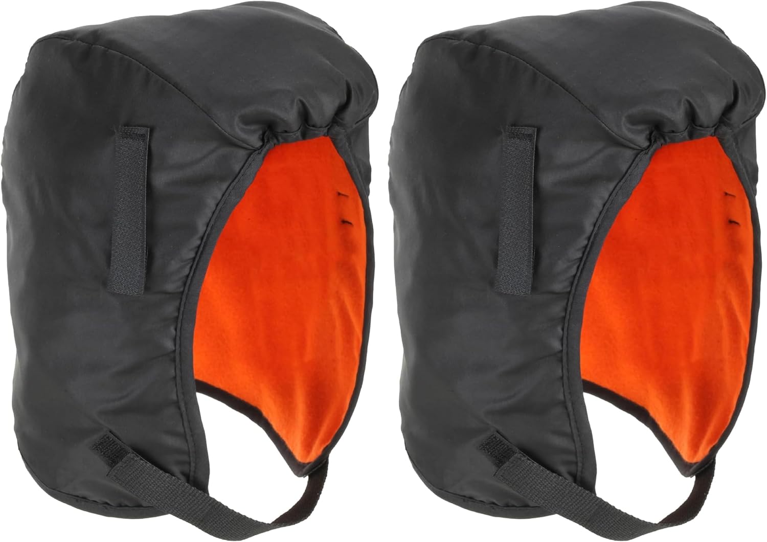 Ergodyne - 16840 Winter Hard Hat Liner, Thermal Fleece Lining, Chin Length, N-Ferno 6840,Black (Pack of 2)