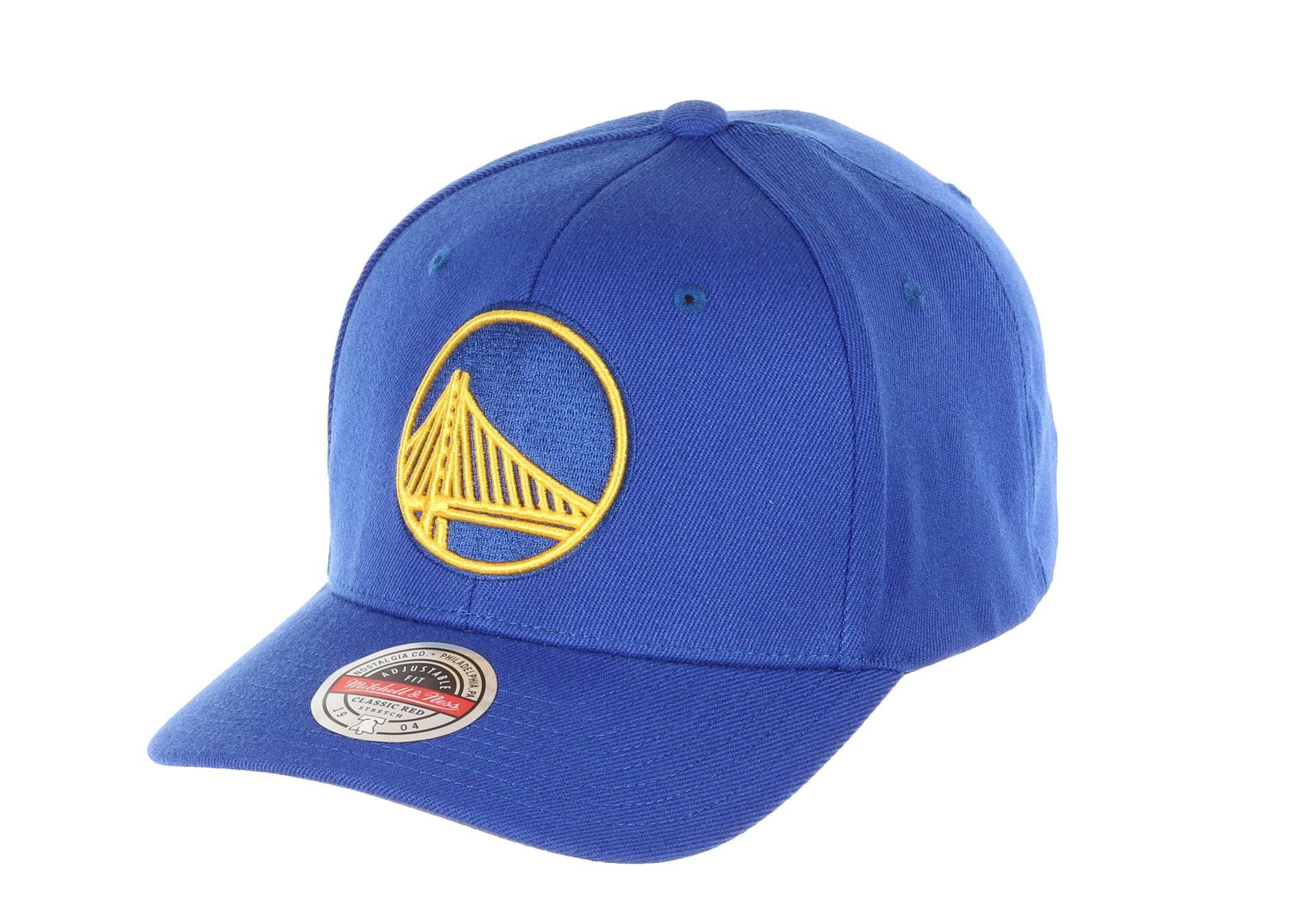 Mitchell & Ness Golden State Warriors Blue NBA Team Ground 2.0 Classic Red Snapback Cap - One-Size
