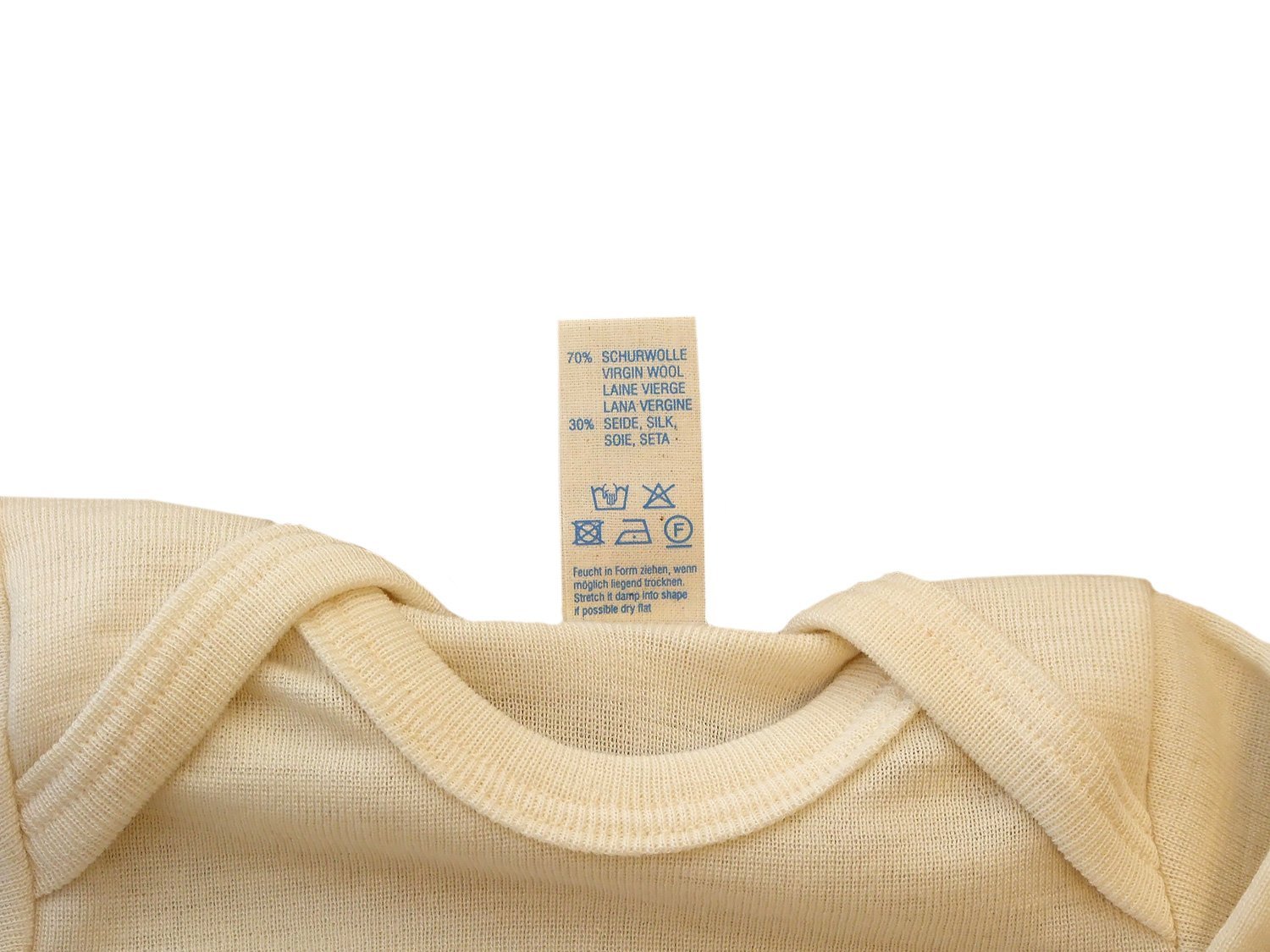 Engel Body dla dzieci z długim rękawem, wełna i jedwab, naturalny, 4 kolory, rozmiar 50/56-110/116, naturalny, 50-56