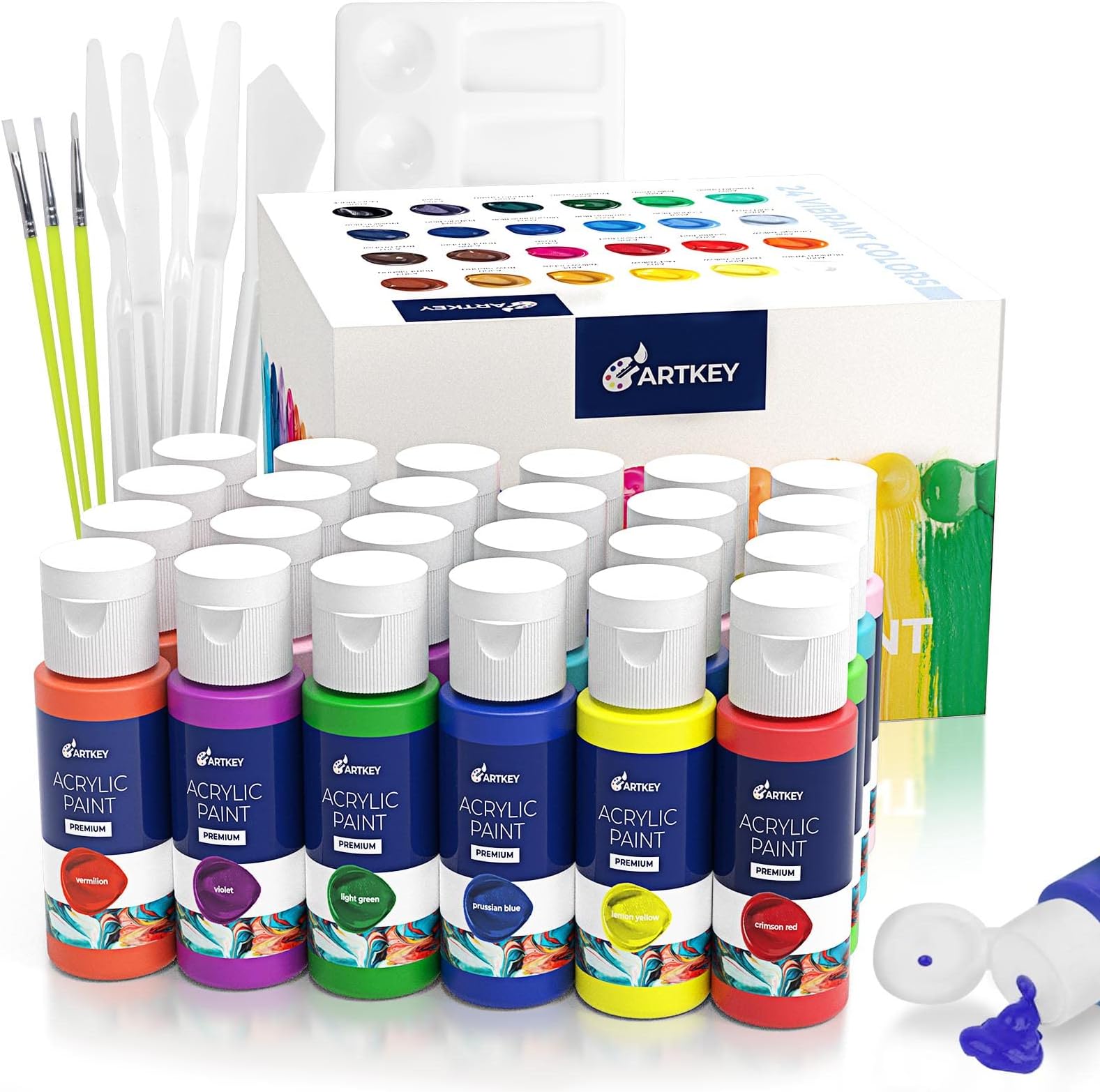 Acrylic Paint Set for Kids Acrylic Paint Kit Includes 6 Assorted Craft Paint