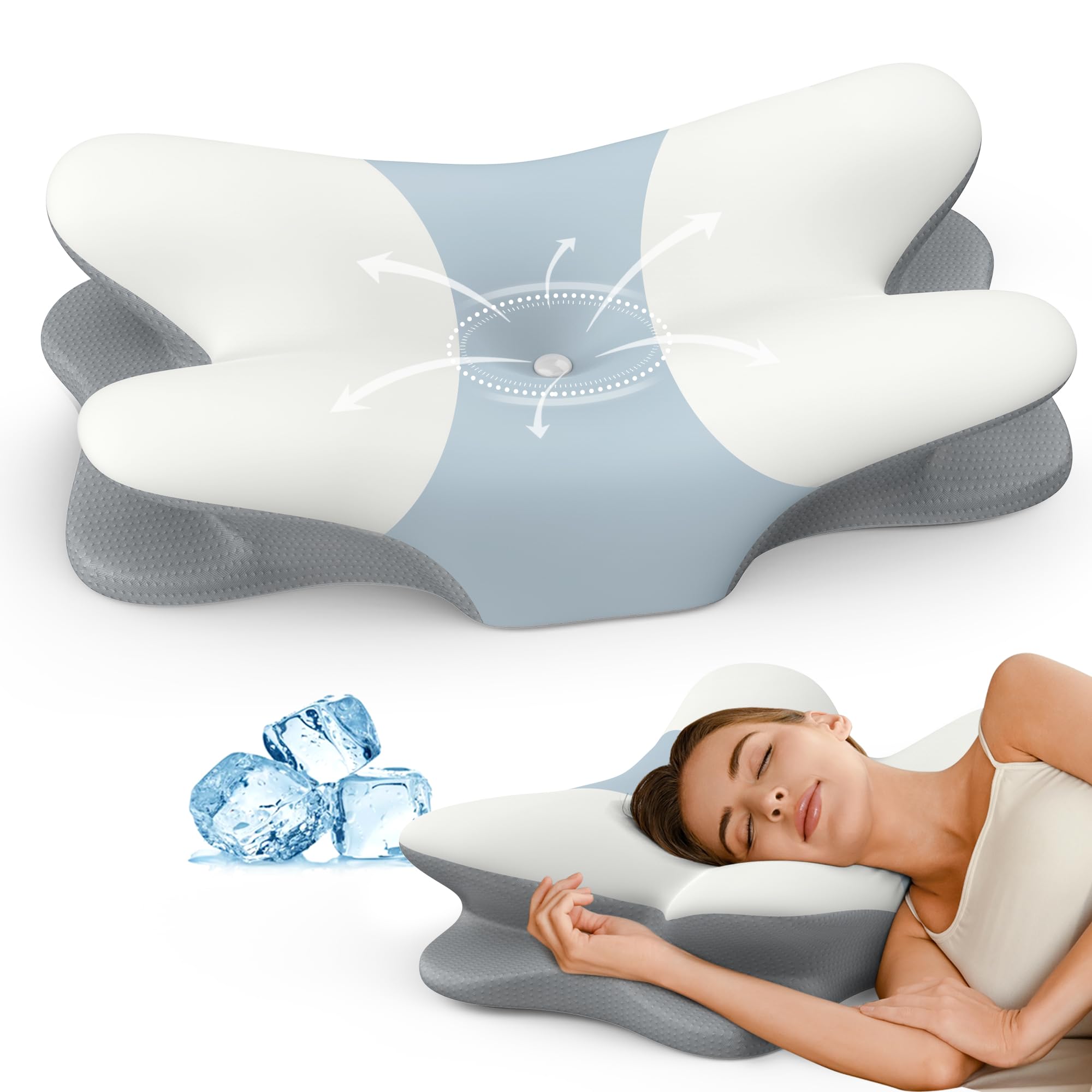 ROPU Cervical Neck Pillow